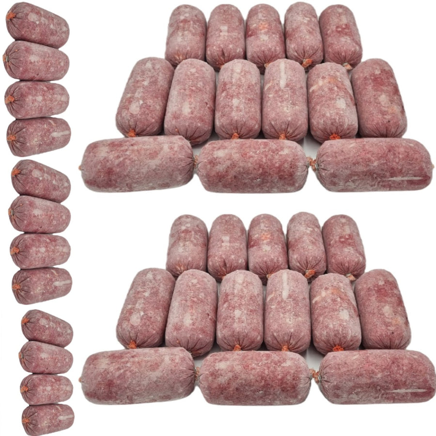 BARF Raw Dog Food Chicken Mince Frozen 40 x 500g Rolls (20kg)