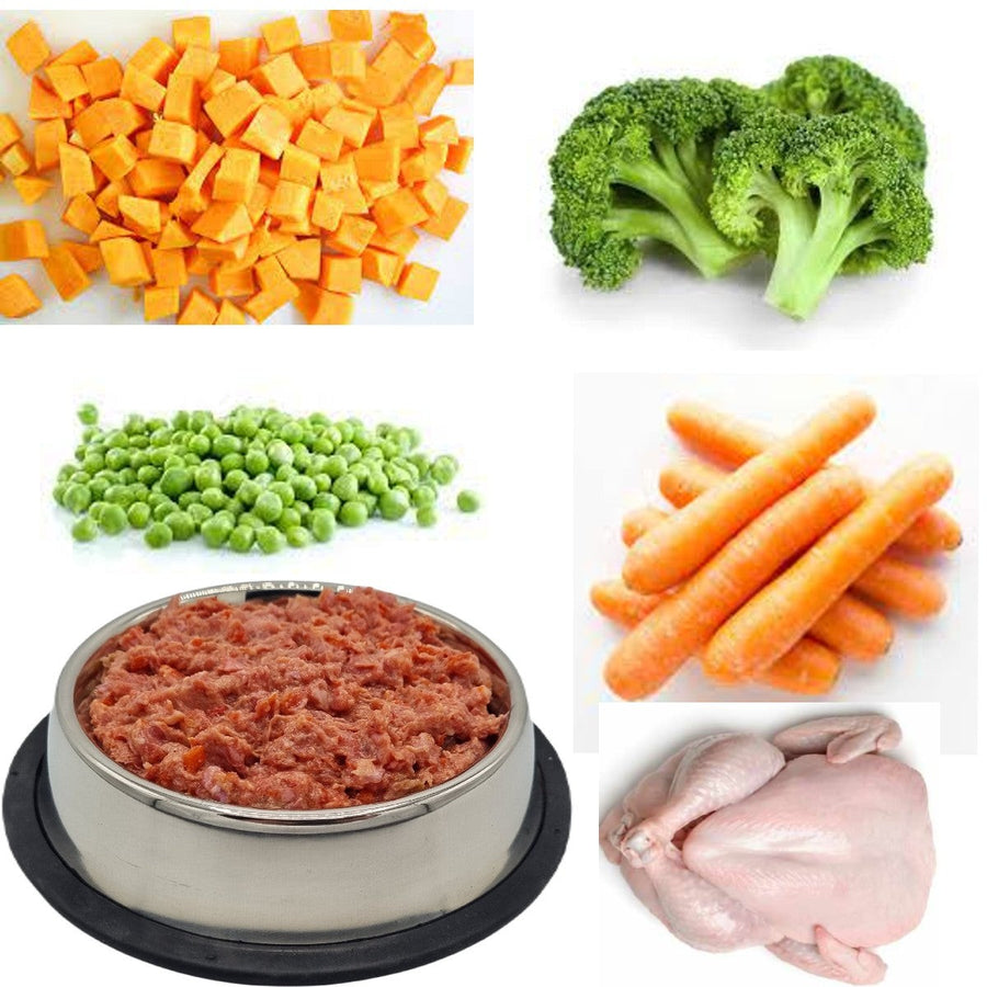 BARF Raw Dog Food Chicken and Veg Mince Complete Meal Frozen