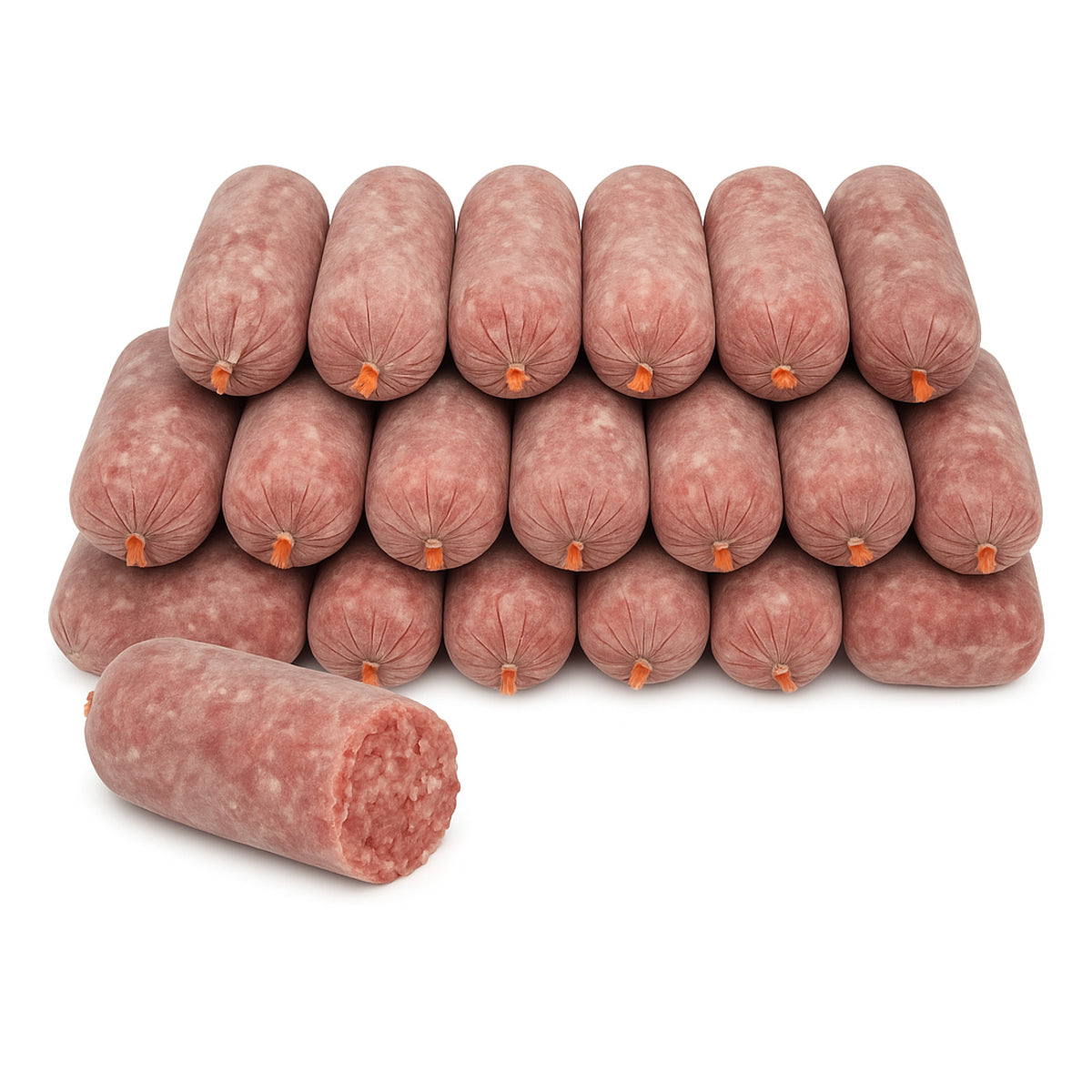 BARF Raw Dog Food Chicken Mince Frozen 40 x 500g Rolls (20kg)
