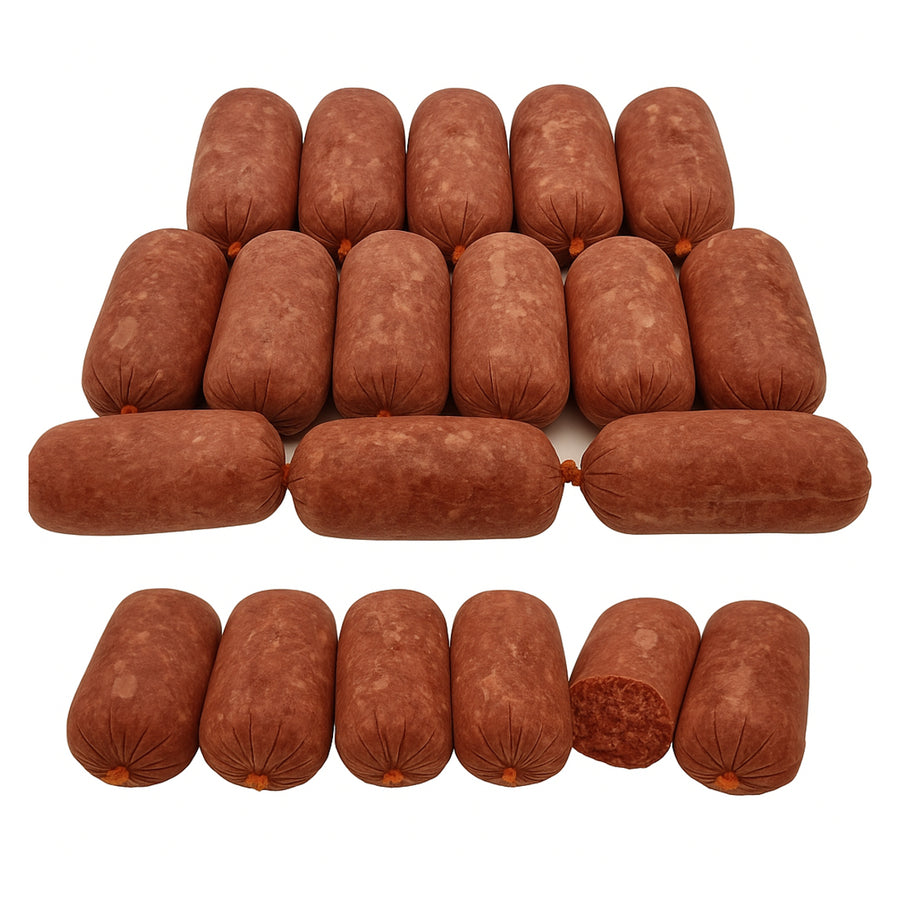 BARF Raw Dog Food Beef and Tripe Mince Frozen 20 x 500g Rolls (10kg)