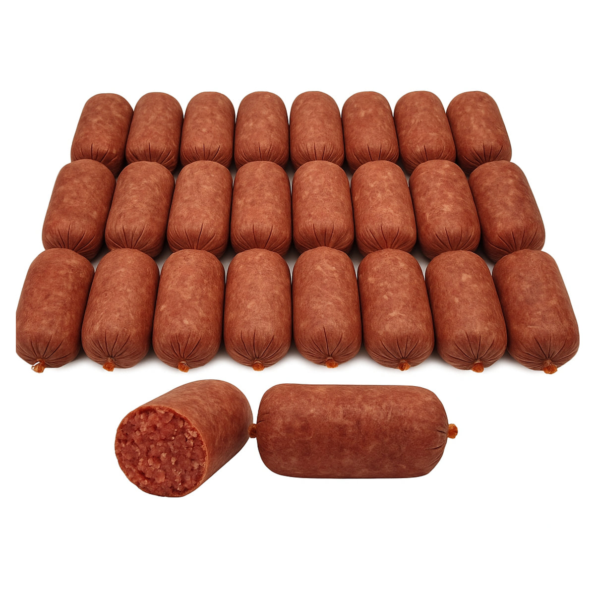 BARF Raw Dog Food Beef and Tripe Mince Frozen 40 x 500g Rolls (20kg)