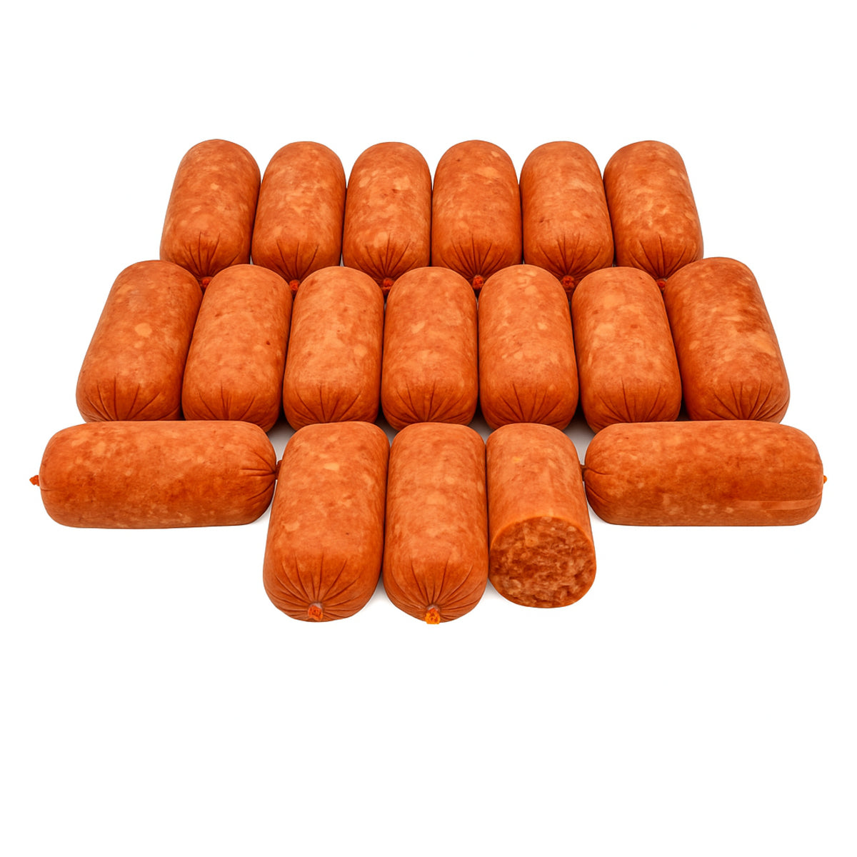 BARF Raw Dog Food Salmon and Chicken Mince Frozen 40 x 500g Rolls (20kg)