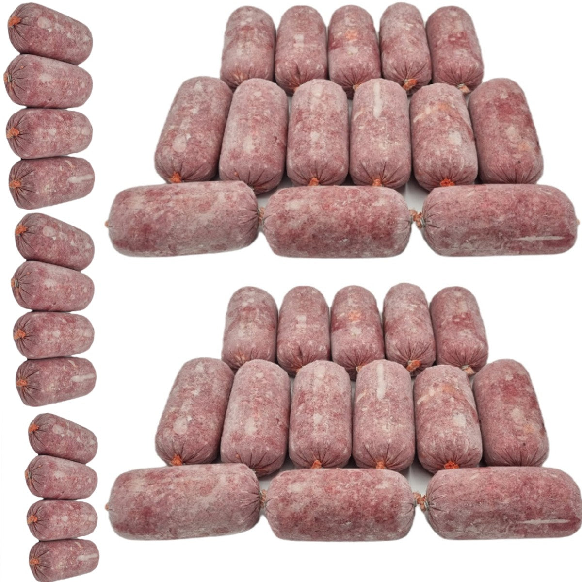 BARF Raw Dog Food Chicken Mince Frozen 40 x 500g Rolls 20kg