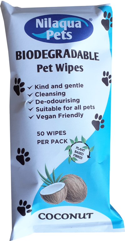 Nilaqua Biodegradable Pet Wipes Pack 50