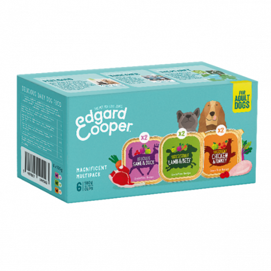 Edgard & Cooper Dog Wet Cup Magnificent Multipack 6x100g