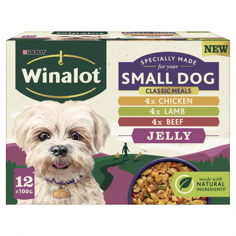 Winalot Small Dog Wet Dog Food Pouches Mixed In Jelly 12x100g