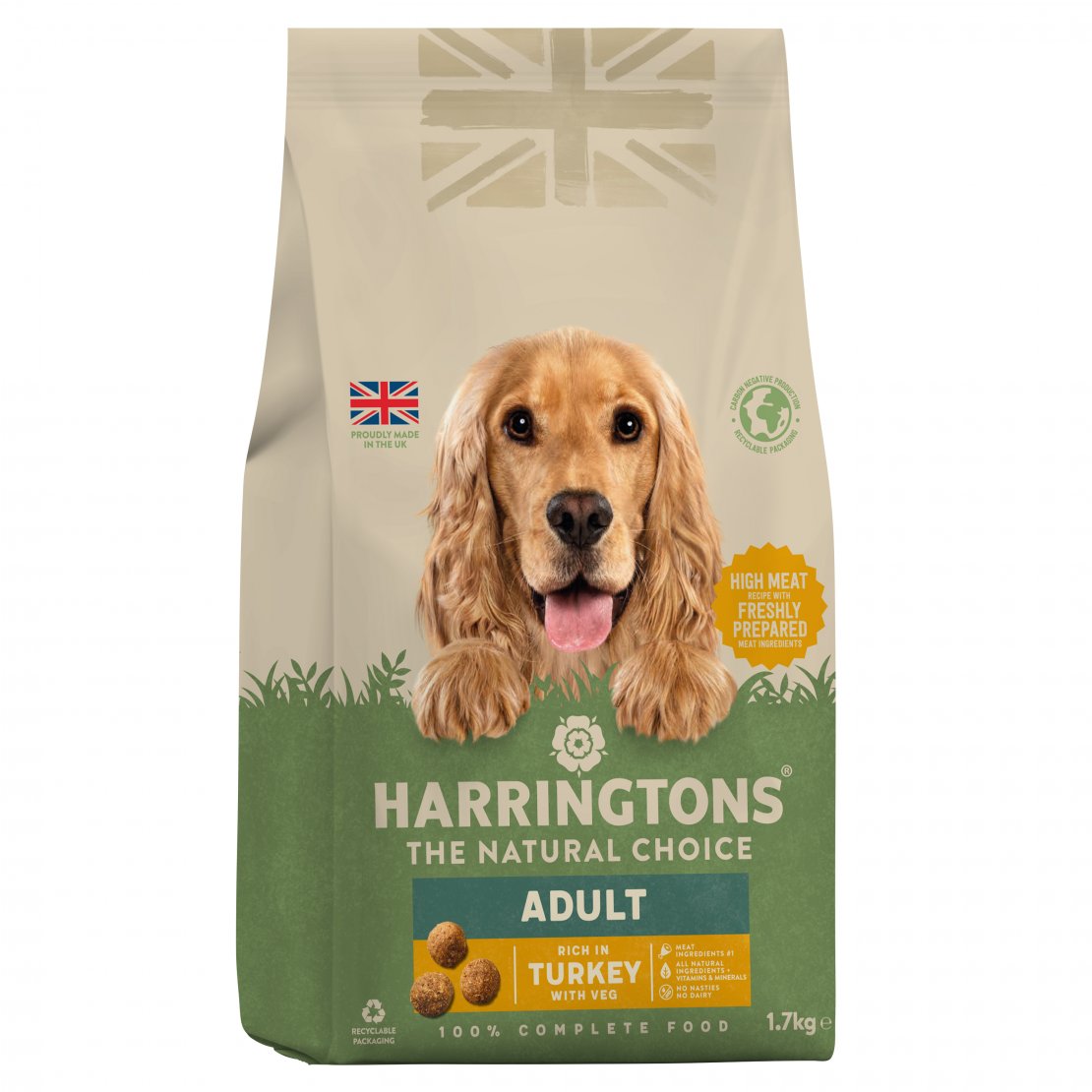 Harringtons Complete Turkey & Veg Dry Dog Food 1.7kg